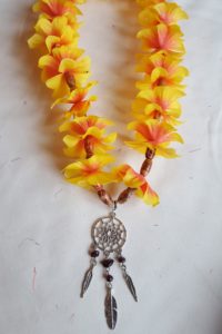 DreamCatcher Beaded Lei -Sunset Yellow