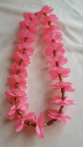 Beaded Lei - Bright Pink