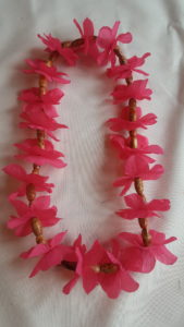Beaded Lei - Hot Pink