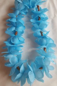 Beaded Lei - Light Blue