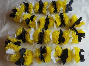 Dashboard Garland - Yellow Black and White