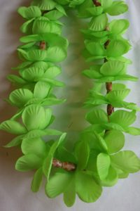 Beaded Lei - Light Green